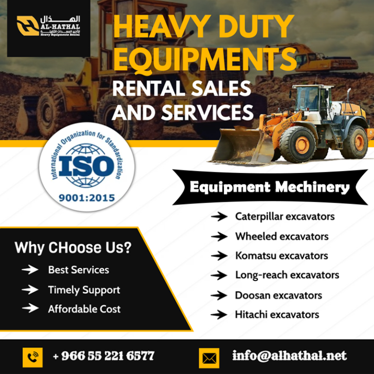 Heavy duty equipment rental sales and services Al Hathal
